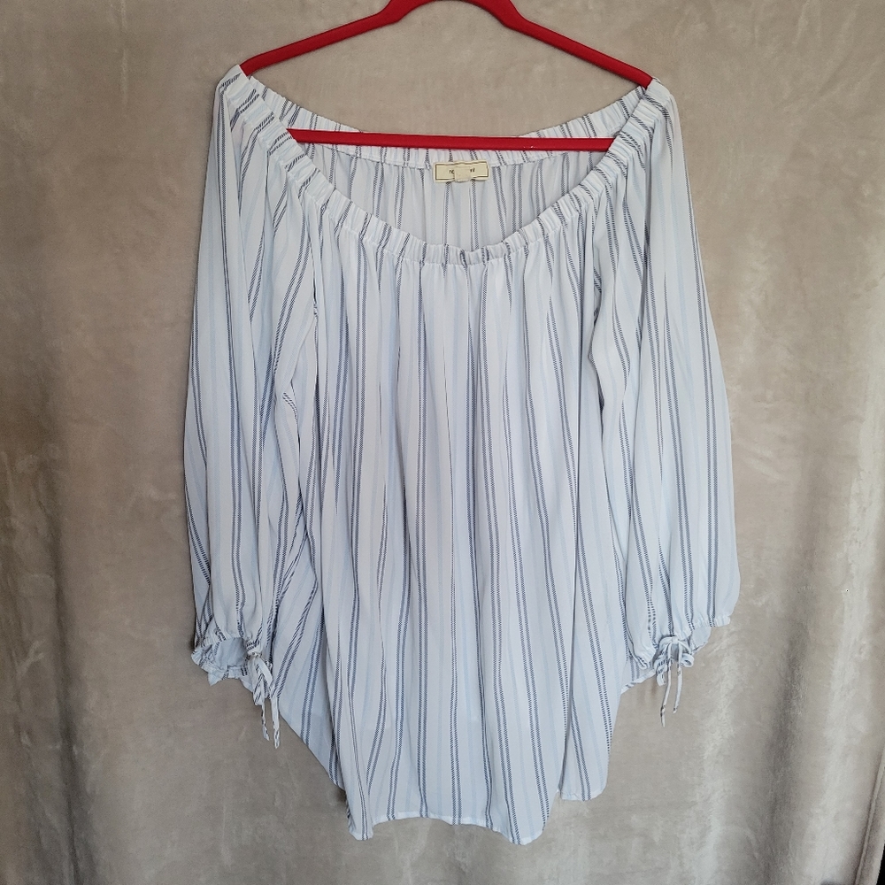 Off the Shoulder Stripe Top